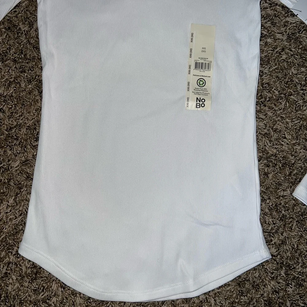 No Boundaries White Long-Sleeve Crewneck Tee for Kids XXS - Picture 2 of 6